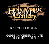 Holy Magic Century Title Screen